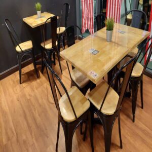 Rubberwood Metal Chair (41 Units)